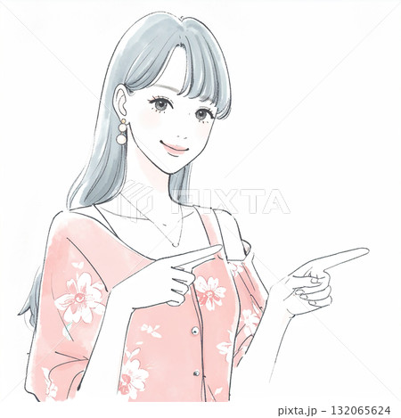 女性・女の子のイラスト素材 132065624