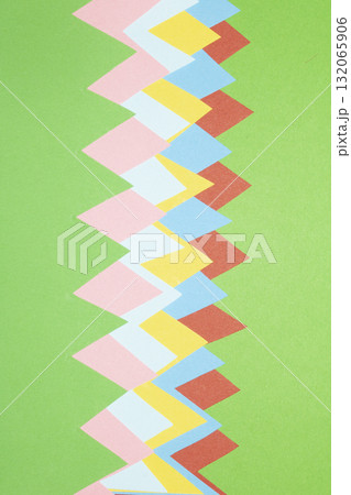 Simple Paper Card Primary Colour Triangle Mountains Jagged Geometric Shapes in Multicolour Rainbow Background Simple Paper Card Primary Colour Triangle Mountains Jagged Geometric Shapes in Multicolour Rainbow Background 132065906