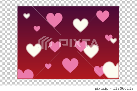 Cute heart background design (horizontal) 132066118