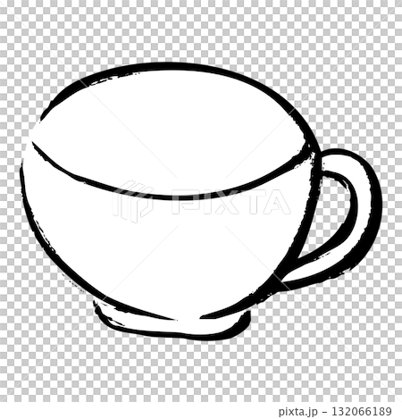 手繪茶杯插圖 手繪茶杯插圖 132066189