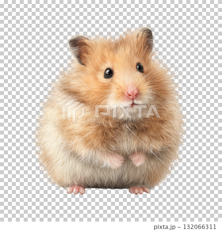 かわいいハムスターのイラスト 132066311
