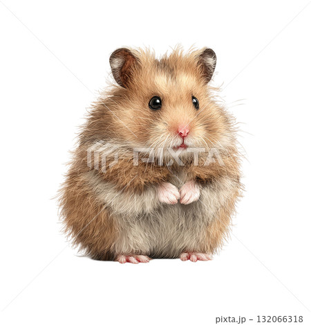 かわいいハムスターのイラスト 132066318