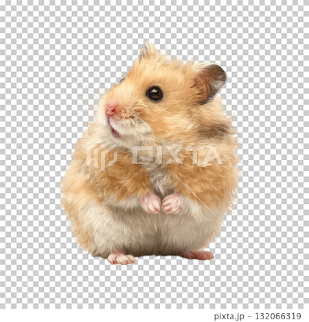 可愛的倉鼠插畫 可愛的倉鼠插畫 132066319