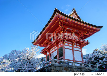 清水寺の雪景色 132066644