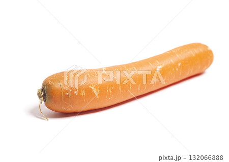 Carrot isolated on white background. 132066888