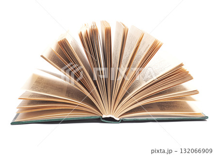 Open book isolated on white background. 132066909