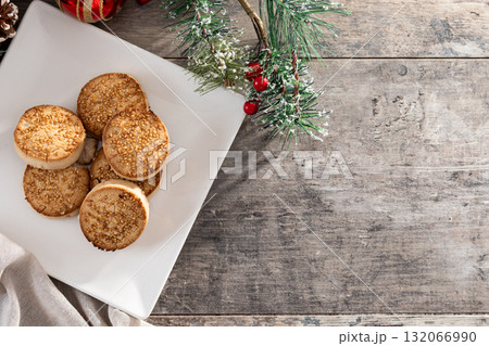 Traditional Spanish mantecados dessert 132066990