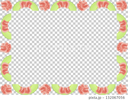 Prosciutto and melon frame 132067056