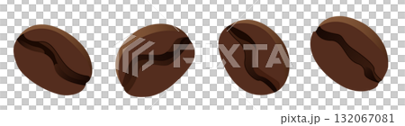 Coffee beans isolated. 132067081