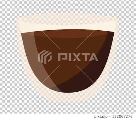 coffee, cup, drink, cafe, espresso, beverage, isolated, png, glass, glass cup, mug, transparent, breakfast, brown, hot, caffeine, illustration, break, coffee cup, chocolate, hot chocolate 132067276