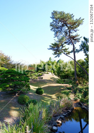 秋晴れの縮景園　広島県広島市 132067384