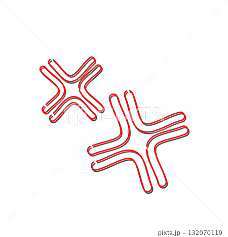 ネオン感情表現　怒りマーク　カラー 132070119