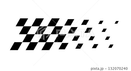 Racing flag background. Diagonal checkered flag pattern in black and white with a fading effect. Classic racing theme for motorsport textiles, banners, graphic, designs. Abstract vector illustration Racing flag background. Diagonal checkered flag pattern in black and white with a fading effect. Classic racing theme for motorsport textiles, banners, graphic, designs. Abstract vector illustration 132070240