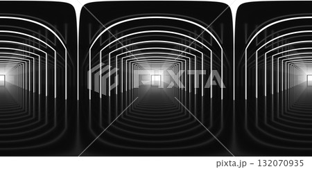 8K HDRI map, tunnel for rendering cars 8K HDRI map, tunnel for rendering cars 132070935
