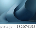 Abstract shapes in soft blue tones creating a serene and flowing atmosphere in an artistic space inspired by minimalism 132074158