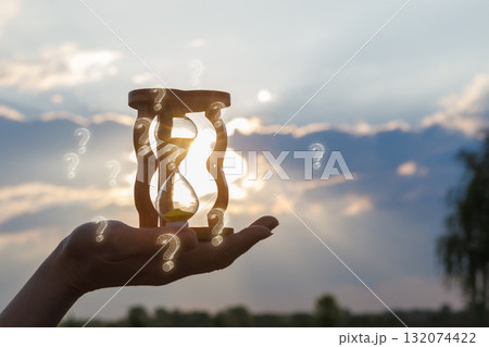 Time and questions beneath a twilight sky. Time and questions beneath a twilight sky. 132074422