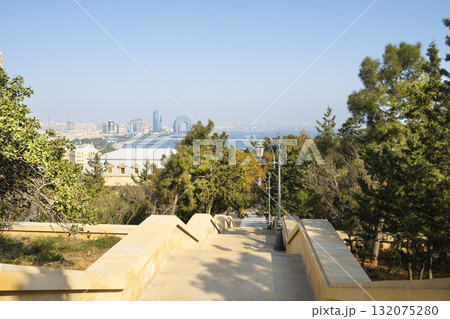 the panorama of Baku, Azerbaijan the panorama of Baku, Azerbaijan 132075280
