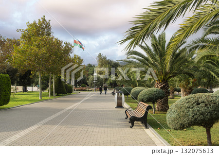 Baku seaside national park in Baku, Azerbaijan Baku seaside national park in Baku, Azerbaijan 132075613