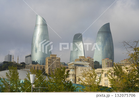 Fairmont Baku Flame Towers in Baku, Azerbaijan Fairmont Baku Flame Towers in Baku, Azerbaijan 132075706