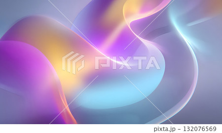 Colorful abstract gradient background with soft glass texture 132076569