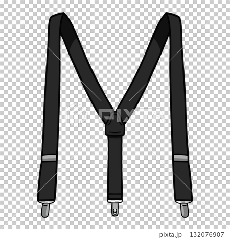 手書き_Y字型のサスペンダー_01 132076907