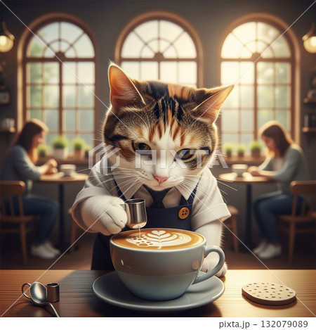 癒しの猫が作るコーヒー 癒しの猫が作るコーヒー 132079089