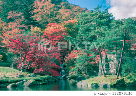 古峰神社の紅葉と滝 古峰神社の紅葉と滝 132079130