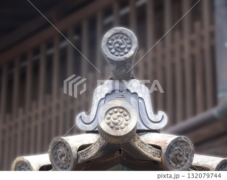 【鞆の浦】太田家住宅の瓦(広島県福山市) 【鞆の浦】太田家住宅の瓦(広島県福山市) 132079744
