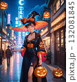 ハロウィンパーティーを楽しむ女性 132081845