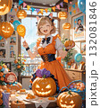 ハロウィンパーティーを楽しむ女性 132081846