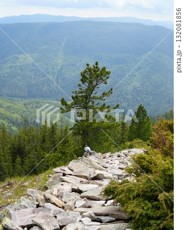 Beautiful mountain landscape, light over peaks and valleys, natural scenery, calm atmosphere and wild nature Beautiful mountain landscape, light over peaks and valleys, natural scenery, calm atmosphere and wild nature 132081856