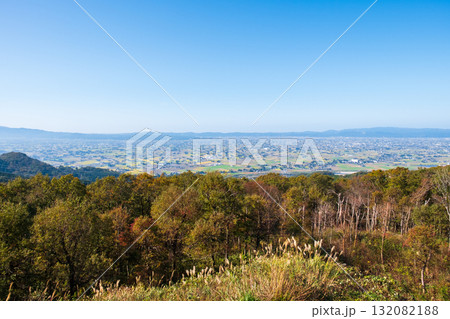 散居村展望広場：砺波平野の眺め 132082188