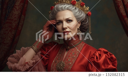古き西洋の女性 AI生成 古き西洋の女性 AI生成 132082315