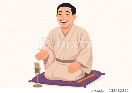 日本の伝統話芸・落語 – Japanese Traditional Storytelling Ill 132082335