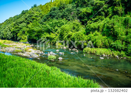 氷川 種山橋からの眺め【熊本県八代市東陽町】 氷川 種山橋からの眺め【熊本県八代市東陽町】 132082402