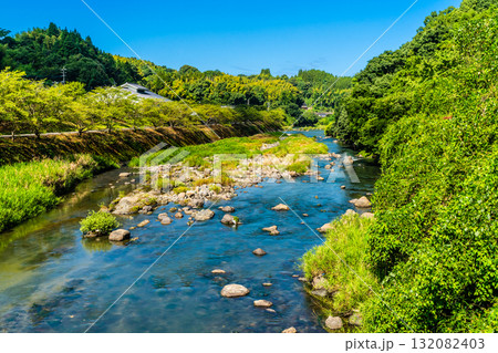 氷川 種山橋からの眺め【熊本県八代市東陽町】 氷川 種山橋からの眺め【熊本県八代市東陽町】 132082403