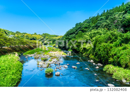 氷川　種山橋からの眺め【熊本県八代市東陽町】 132082408