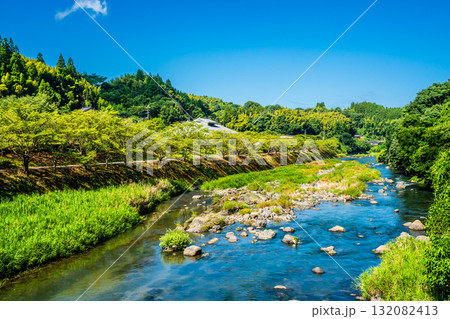 氷川 種山橋からの眺め【熊本県八代市東陽町】 氷川 種山橋からの眺め【熊本県八代市東陽町】 132082413