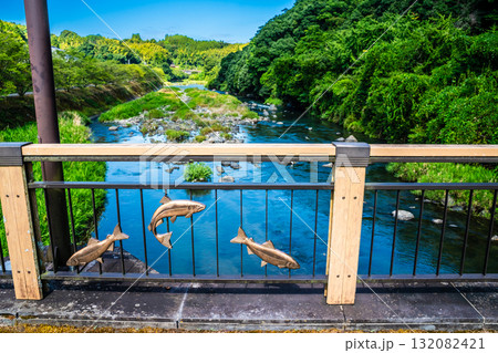 氷川 種山橋からの眺め【熊本県八代市東陽町】 氷川 種山橋からの眺め【熊本県八代市東陽町】 132082421
