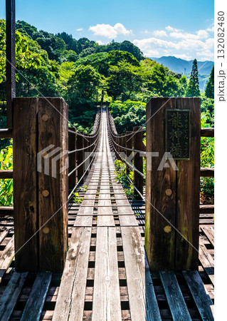 新緑の立神峡 龍神橋【熊本県八代郡氷川町】 新緑の立神峡 龍神橋【熊本県八代郡氷川町】 132082480