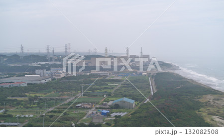 御前崎市　白砂公園　浜岡原子力発電所　8月曇り 132082508