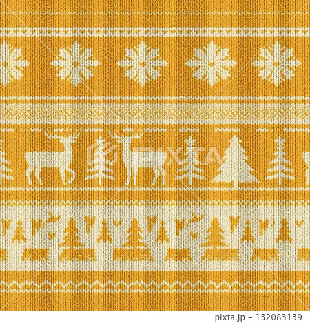 背景素材_ノルディックデザイン（黄色） 132083139