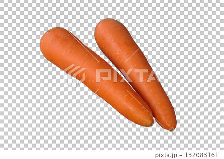 Pair of fresh carrots 132083161