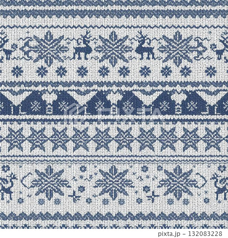 背景素材_ノルディックデザイン（青色） 132083228