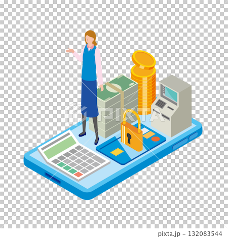 Online banking illustration Online banking illustration 132083544