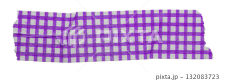 purple patterned sticker paper tape isolated on transparent background 132083723