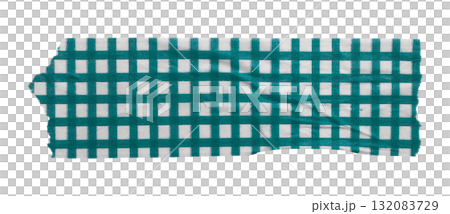 green patterned sticker paper tape isolated on transparent background 132083729