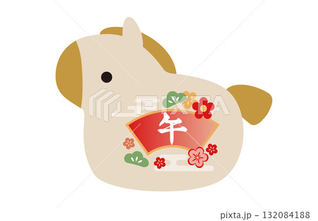 午の土鈴　干支の置物 132084188