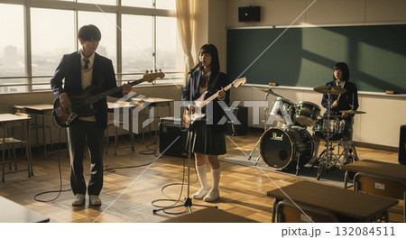 放課後に練習する軽音楽部 放課後に練習する軽音楽部 132084511