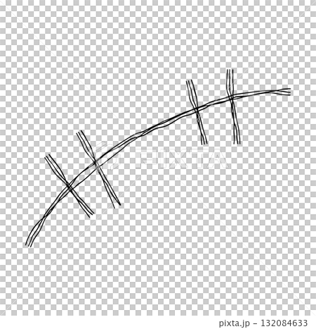 Laughing reaction hand drawn line icon. Monochrome doodle vector illustration with multiple overlapping lines Laughing reaction hand drawn line icon. Monochrome doodle vector illustration with multiple overlapping lines 132084633